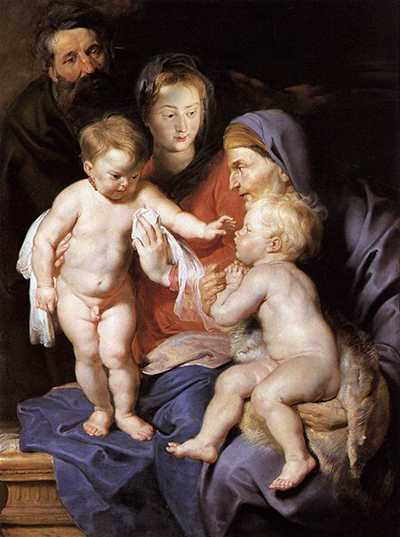 The Holy Family with St Elizabeth and the Infant St John the Baptist Peter Paul Rubens